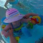 Cordie's First Time In The Pool